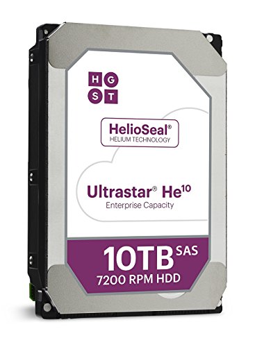 HGST Ultrastar 5-Pack He10 HUH721010AL5200 0F27352 10 TB SAS 3.5″ OEM Internal Hard Drive