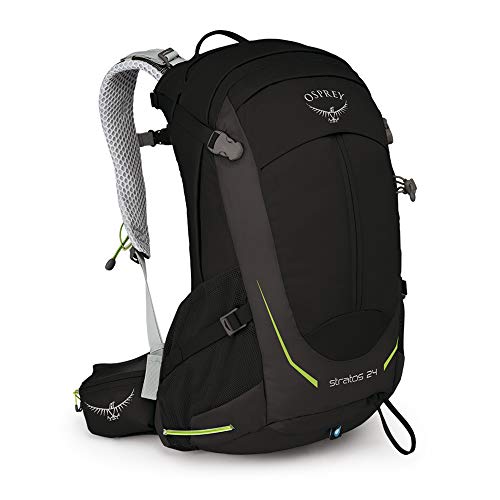 Osprey Stratos 24 Men’s Hiking Backpack, Black