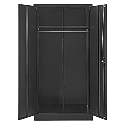 Global Industrial Assembled Wardrobe Cabinet, 36x24x72, Black