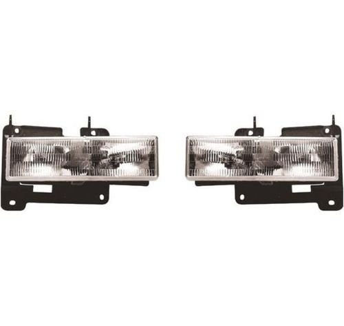 Fleetwood Discovery 1999-2002 RV Motorhome Pair (Left & Right) Replacement Front Headlights with Bulbs