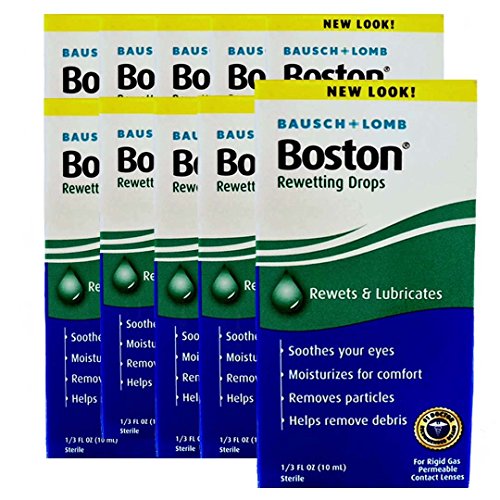 Bausch & Lomb Boston Rewetting Drops 10 mL (Pack of 10)