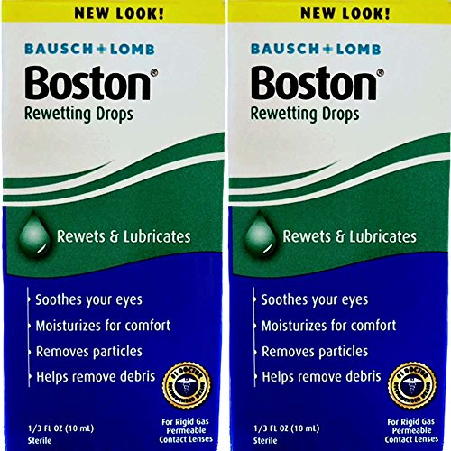 Bausch & Lomb Boston Rewetting Drops 10 mL (Pack of 2)