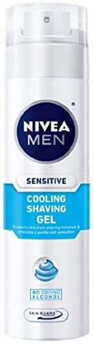 NIVEA FOR MEN Sensitive Cooling Shaving Gel 7 oz (Pack of 3)