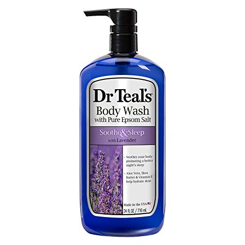 Dr Teal’s Pure Epsom Salt Body Wash Soother & Moisturize With Lavender 24 oz (Pack of 3)