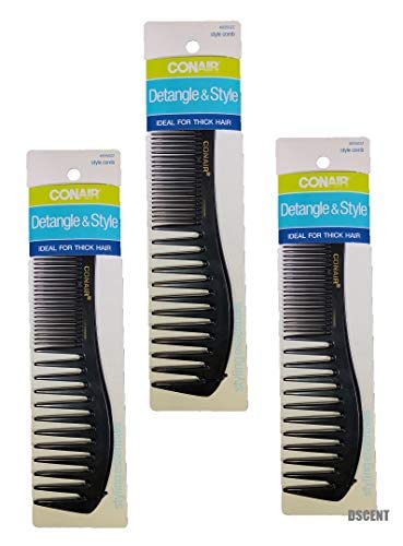 Conair Styling Essentials Wide-Tooth Lift Comb 1 ea (Pack of 3)