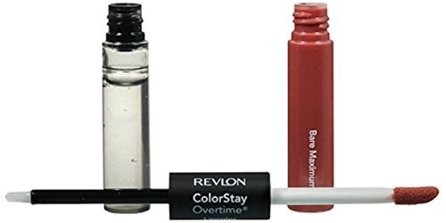 Revlon ColorStay Overtime Liquid Lip Color, Bare Maximum [350] 0.07 oz (Pack of 3)