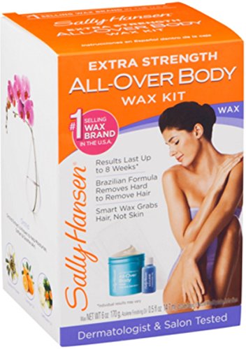 Sally Hansen Extra Strength All-Over Body Wax Hair Removal Kit 1 ea (Pack of 4)