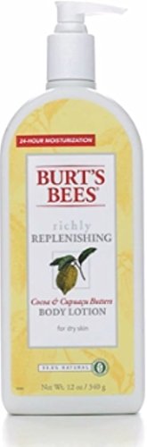 Burt’s Bees Richly Replenishing Body Lotion, Cocoa & Cupuacu Butters 12 oz (Pack of 2)