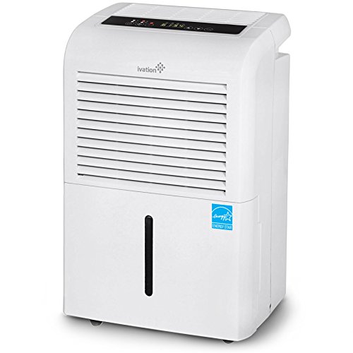 Ivation 4,500 Sq Ft Energy Star Dehumidifier, Large Capacity Compressor Dehumidifier Includes Programmable Humidistat, Hose Connector, Auto Shutoff Restart, Washable Filter, Timer and Casters | The Storepaperoomates Retail Market - Fast Affordable Shopping