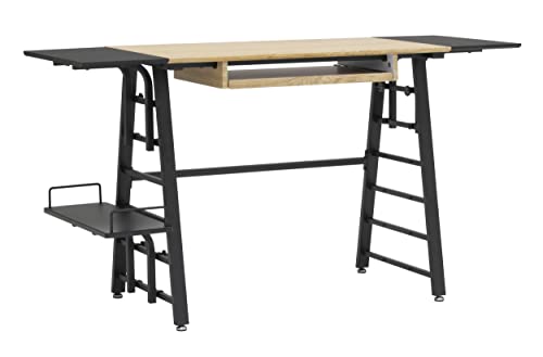 Calico Designs Convertible Art Drawing/Computer Desk for Kids in Ashwood/Graphite 51240