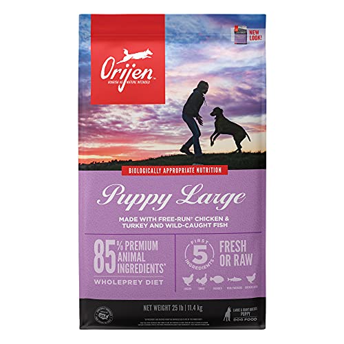 ORIJEN Dog Puppy Recipe, 25lb, High-Protein Grain-Free Dry Puppy Food, Packaging May Vary