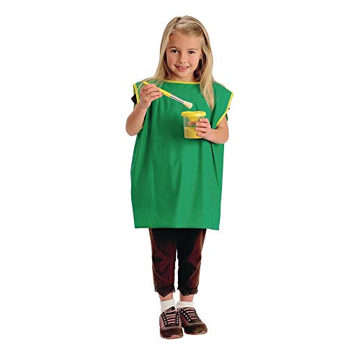Colorations Economy Kids Paint Smock – Smock for Painting and Crafting, Latex-Free and Easy to Clean – Sleeveless Smock for Kids Measures 20” x 15 ½”