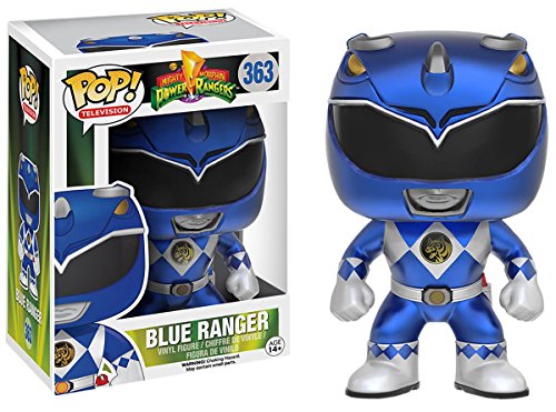 Funko POP TV: Power Rangers – Blue Ranger Metallic Gamestop Exclusive