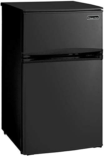 Magic Chef HMDR310BE 3.1 cu. ft. Mini Refrigerator in Black With Can Dispenser and Removable Shelves
