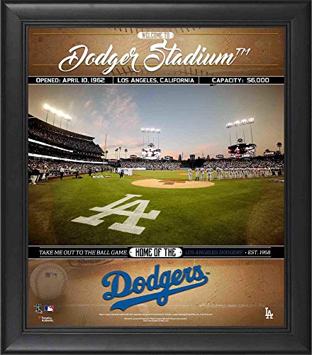 Los Angeles Dodgers Framed 15″ x 17″ Welcome to the Ballpark Collage – MLB Team Plaques and Collages