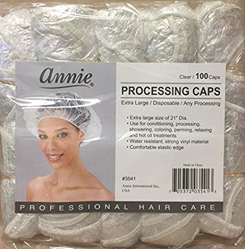 “ANNIE” Extra Large Processing Caps Clear 100 Caps (1 pack)