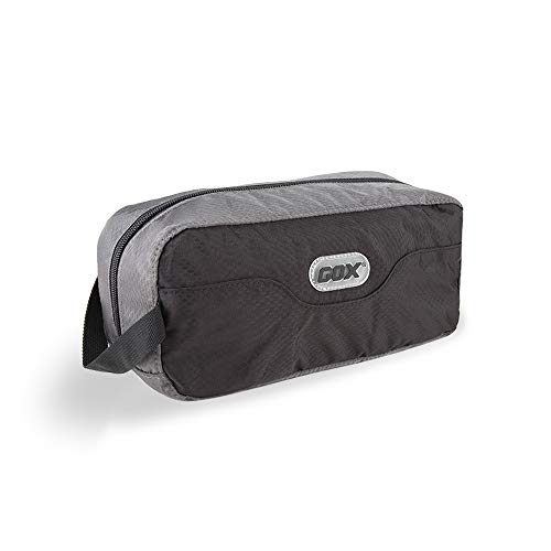 GOX Premium Toiletry Bag, Dopp Kit Case For Travel, Multifunction Cosmetics Organizer Pouch (Black/Grey)