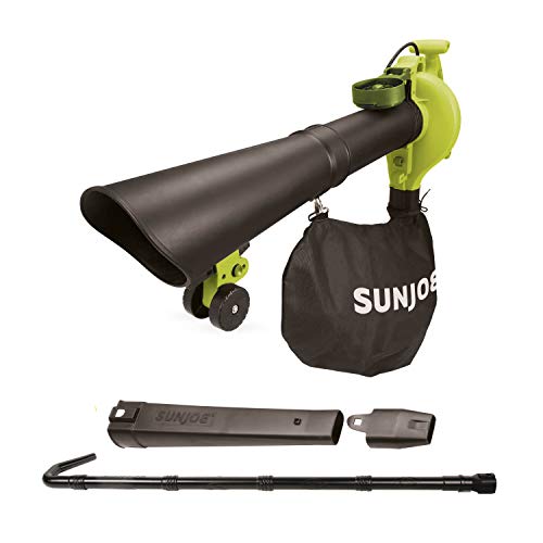Sun Joe SBJ606E-GA-SJG 14-Amp 250MPH 4-in-1 Electric Blower/Vacuum/Mulcher/Gutter Cleaner, Green