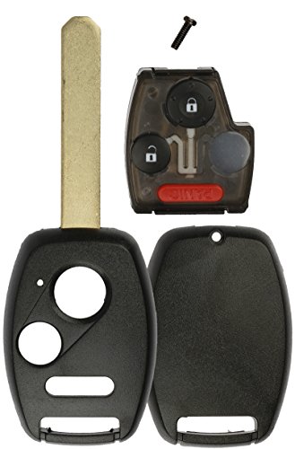 KeylessOption Keyless Remote Uncut Key Fob Shell Button Pad With Chip Slot For OUCG8D-380H-A