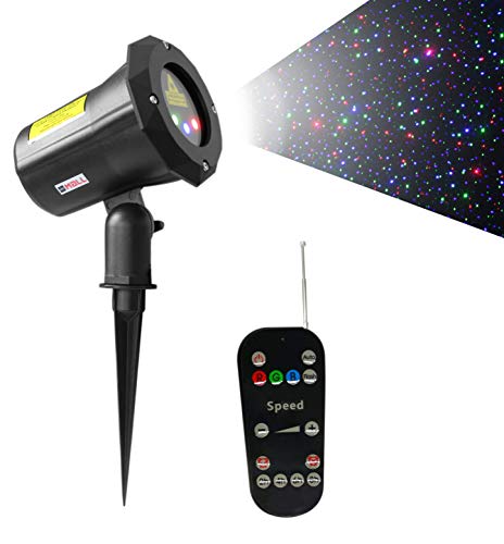 LedMAll® Remote Controllable RGB Moving Laser Outdoor Garden Landscape Light Red, Green and Blue