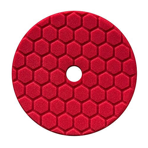Chemical Guys BUFX117HEX6 Hex-Logic Quantum Ultra Light Finishing Pad, Red (6.5 Inch Pad made for 6 Inch backing plates)