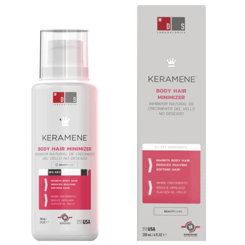 Keramene Hair Growth Inhibitor by DS Laboratories – Hair Inhibitor for Face and Body, Minimize the Need for Shaving, Waxing and Depilating, Slows Hair Regrowth, Paraben Free