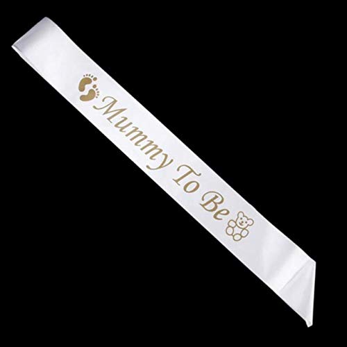 Baby Shower Party Decorations Sash – Mummy To Be Sash with Footprint Bear | New Mom Party Decoration Supplier