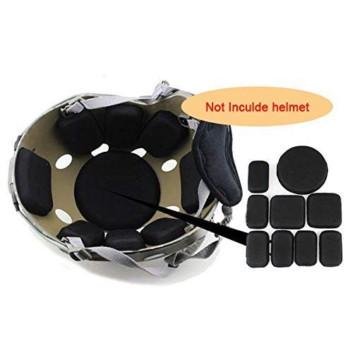 ATAIRSOFT Tactical Airsoft Helmet Accessories 9 Inner Pads Set for ACH MICH Helmet