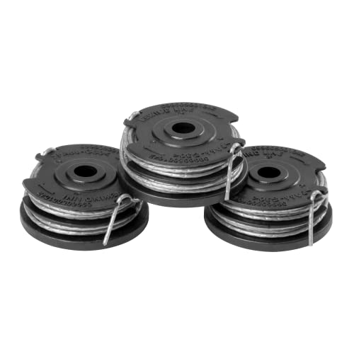 Greenworks 0.065″ Dual Line Replacement String Trimmer Line Spool, 3 count (Pack of 1)