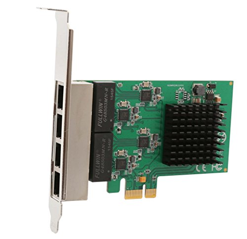 4 Port Quad Gigabit Ethernet PCI Express 2.1 PCI-E x1 Network Interface Card (NIC) 10/100/1000 Mbps Realtek Chipset SI-PEX24042