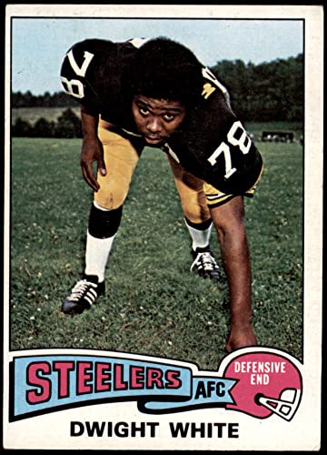 1975 Topps # 235 Dwight White Pittsburgh Steelers (Football Card) Dean’s Cards 5 – EX Steelers
