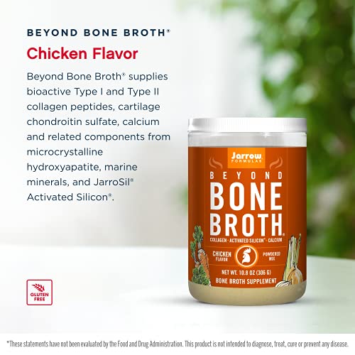 Jarrow Formulas Beyond Bone Broth, Chicken Flavor – 10.8 oz Powdered Mix – Nutritional Take on Traditional Bone Broth – Supplies Collagen, Activated Silicon & Calcium – Approx. 17 Servings | The Storepaperoomates Retail Market - Fast Affordable Shopping
