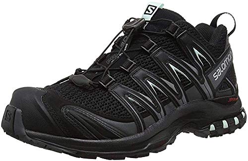 Salomon Women’s XA Pro 3D Trail Running Shoes, Black/Magnet/Fair Aqua, 11 M US