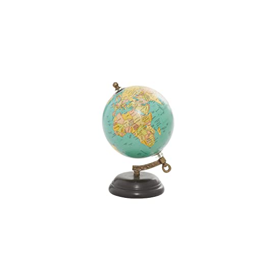 Deco 79 Metal Globe, 5″ x 5″ x 8″, Green