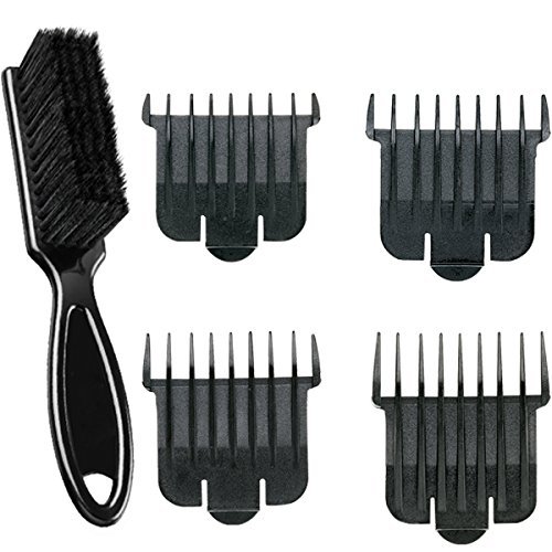 Andis 4 Snap-on Combs Attachment Set for T-Blade with a BeauWis Blade Brush