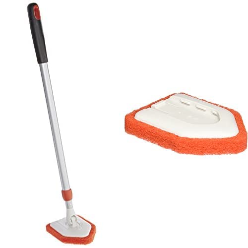 OXO Good Grips Extendable Tub and Tile Scrubber with OXO Good Grips Tub and Tile Scrubber Refill