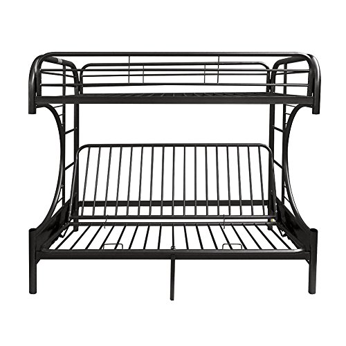 ACME FURNITURE Eclipse Futon Bunk Bed, Twin X-Large/Queen, Black | The Storepaperoomates Retail Market - Fast Affordable Shopping
