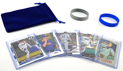 Clayton Kershaw (5) Assorted Baseball Cards Bundle – Los Angeles Dodgers Trading Cards