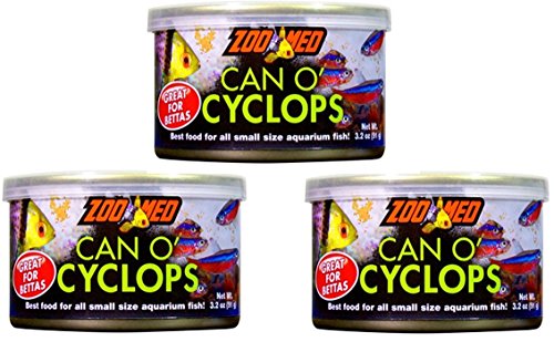 (3 Pack) Zoo Med Can O’ Cyclops 3.2 Oz – Small Fish, Coral & Invert Food Cyclopeeze
