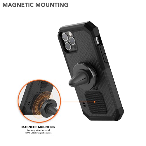 Rokform – Magnetic Air Vent Mount, Super Grip Car Truck & Van Vent Clip, Aluminum Cell Phone Holder, Removable Vent Magnet Mount, Specially Designed for Rokform Cases (Black) | The Storepaperoomates Retail Market - Fast Affordable Shopping