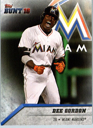 2016 Topps Bunt #98 Dee Gordon Miami Marlins Baseball Card-MINT