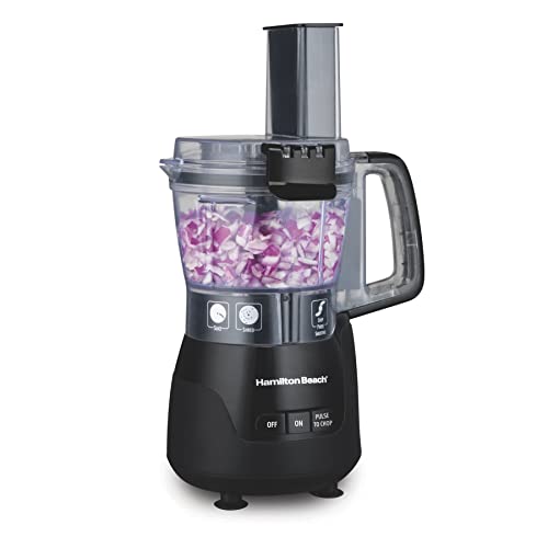 Hamilton Beach Stack & Snap 4-Cup Mini Food Processor & Vegetable Chopper, 250 Watts, for Slicing, Shredding, and Puree, Black (70510) | The Storepaperoomates Retail Market - Fast Affordable Shopping