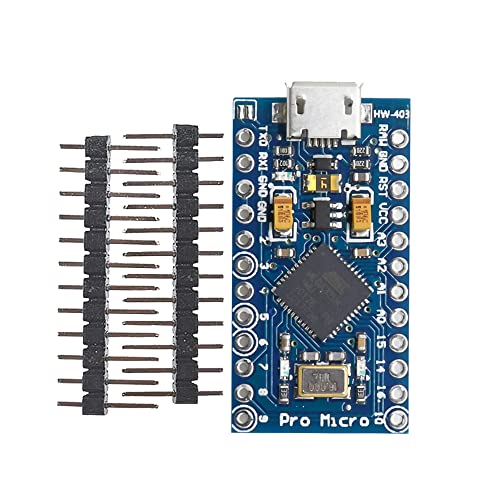diymore Pro Micro 16MHz 5V with 2-Row Pins Header Module Board with ATmega32U4