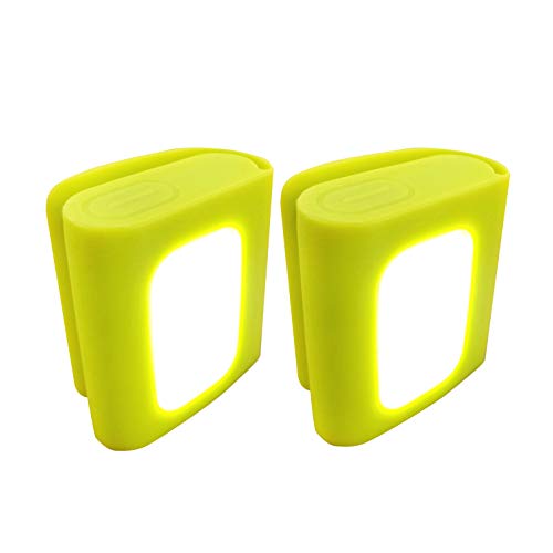 Bright Eyes 200 Lumen Firefly 2-Pack Clip On LED Safety Running and Jogging Light – USB Rechargeable – 2 Pack – Also for Hiking, Camping, Working and Much More!! (Fluorescent Green)
