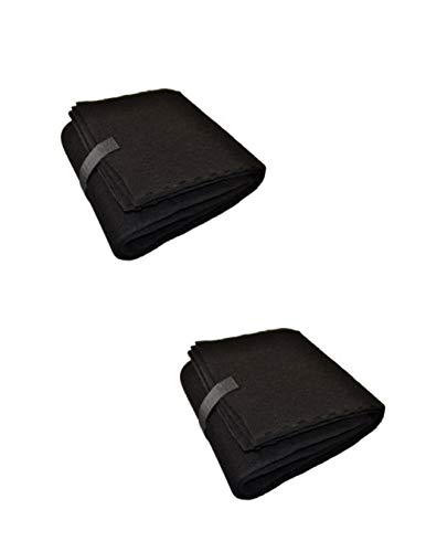 CFS COMPLETE FILTRATION SERVICES EST.2006 Compatible Hunter QuietFlo 16″ x 48″ Carbon Pre Filters Cut to fit Pad – 2 Pack by CFS