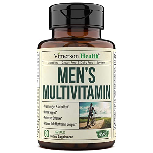Multivitamin for Men with Vitamins A, C, D, Vitamin E & B12, Zinc, Calcium, Magnesium & More for Energy & Immune Health Support. Daily Mens Multivitamins Supplement. Multi Vitamins Supplements for Men