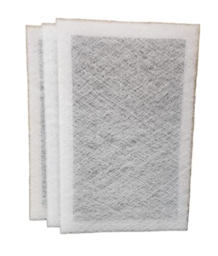 3 Pack 20 x 20 x 1 Micro Power Guard Air Cleaner Replacement Filter Pads White ( Actual filter size is 18.5 x 17.5 ) Fast-Shipped-Filters