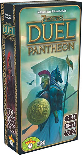 7 Wonders Duel Pantheon Board Game EXPANSION | Board Game for 2 Players | Strategy Board Game | Civilization Board Game | Board Game for Couples | Ages 10 and up | Made by Repos Production