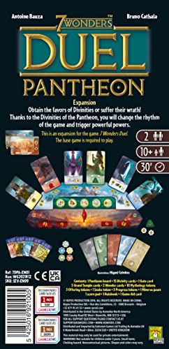 7 Wonders Duel Pantheon Board Game EXPANSION | Board Game for 2 Players | Strategy Board Game | Civilization Board Game | Board Game for Couples | Ages 10 and up | Made by Repos Production | The Storepaperoomates Retail Market - Fast Affordable Shopping
