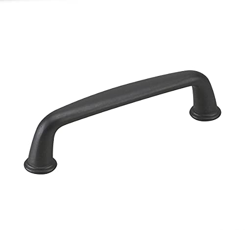 Richelieu Hardware BP877900 Nantes Collection 3-25/32 in (96 mm) Center-to-Center, Traditional Cabinet Pull, Matte Black